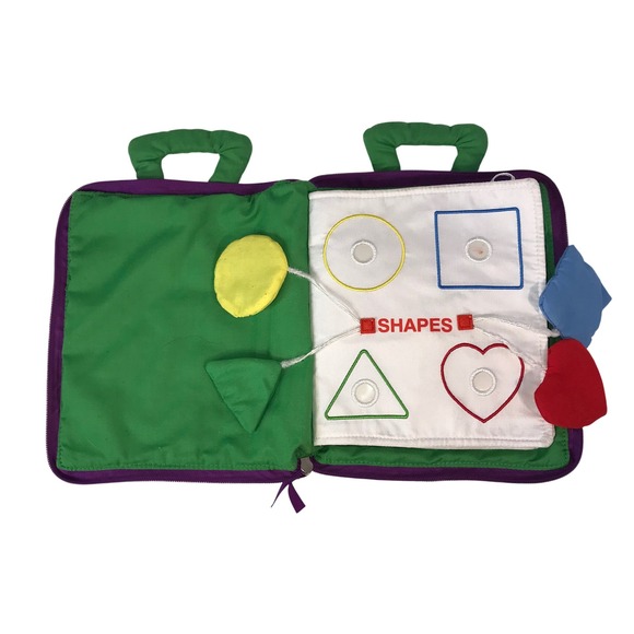 Toddler Quiet Book Car Activity Soft Interactive Vocabulary Fine Motor Fastener - Picture 4 of 10